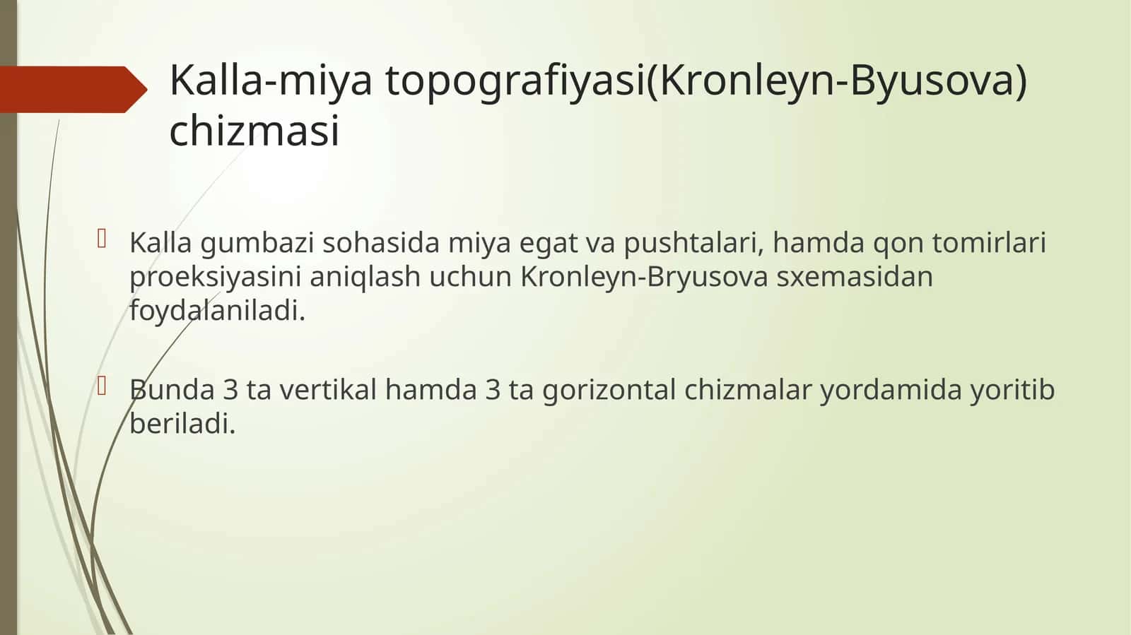 Kalla-miya topografiyasi (Kronleyn-Byusova chizmasi)