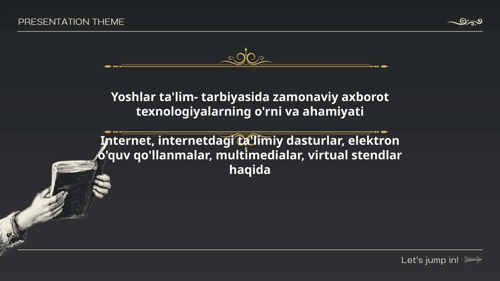 Yoshlar ta'lim- tarbiyasida zamonaviy axborot texnologiyalarning o'rni va ahamiyati