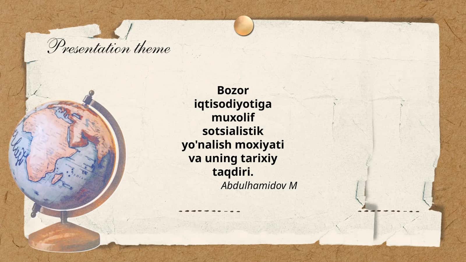 Bozor iqtisodiyoti va uning o'ziga xos xususiyatlari