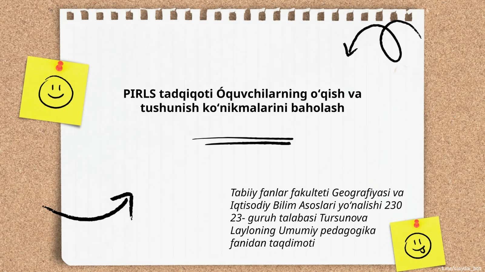 Umumiy pedagogika fanidan taqdimoti