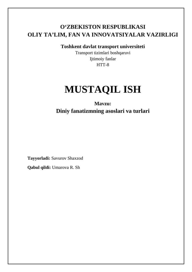 Diniy mutaassiblikning asoslari va omillari