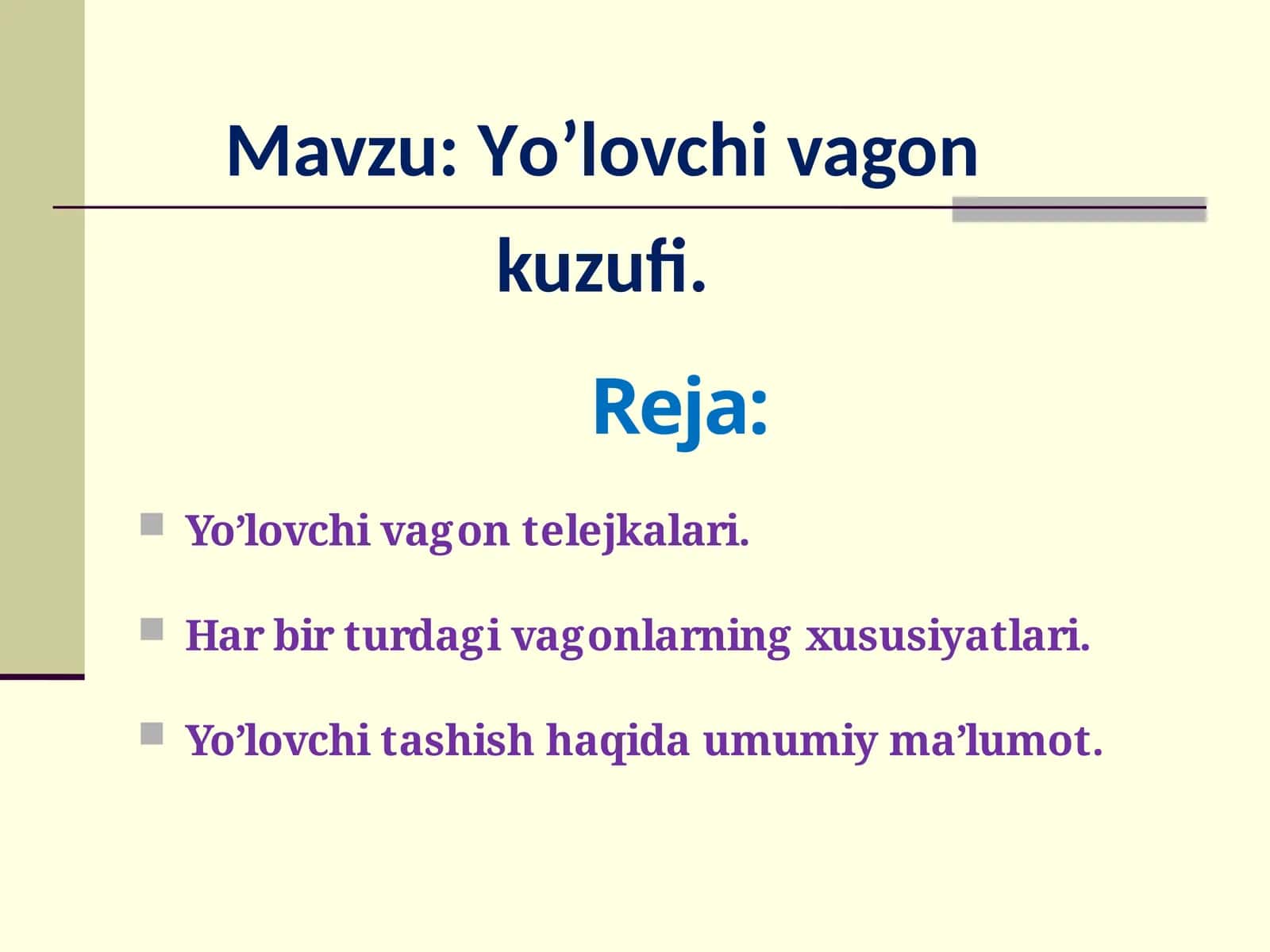 Yo’lovchivagonkuzufi