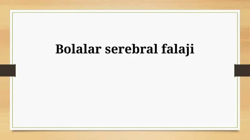 Bolalar serebral falaji