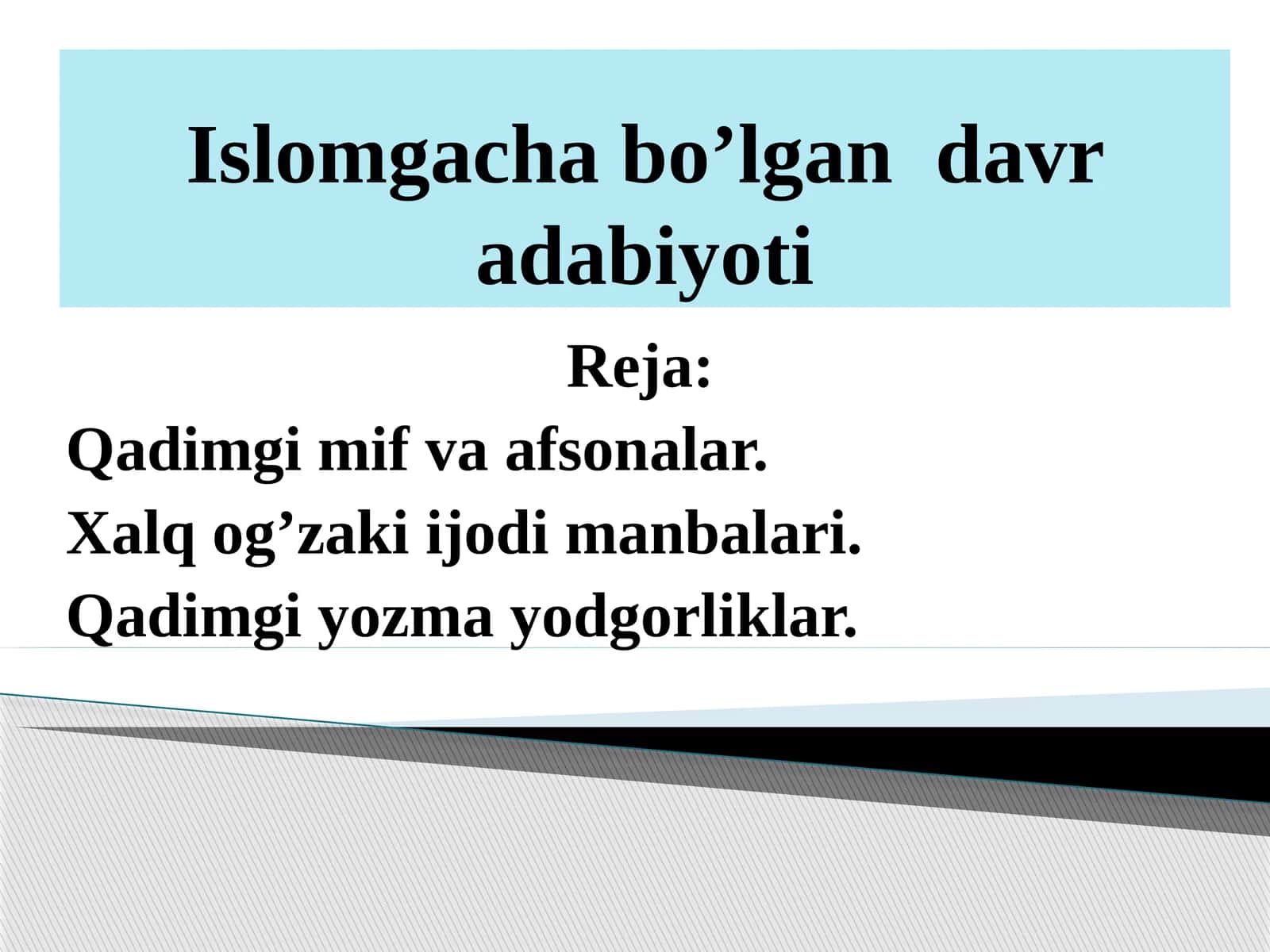 Islomgachabo’lgandavradabiyoti