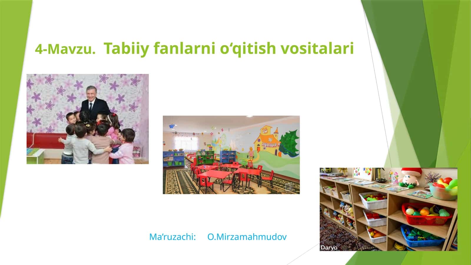 Tabiiy fanlarni o‘qitish vositalari