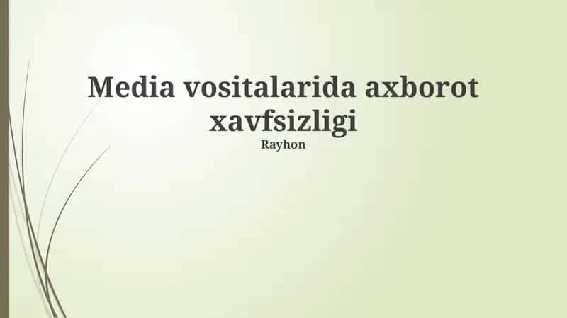 Axborot xavfsizligi