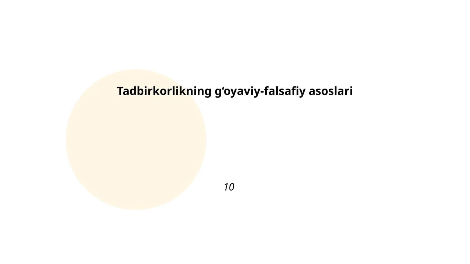 Tadbirkorlikning g‘oyaviy-falsafiy asoslari