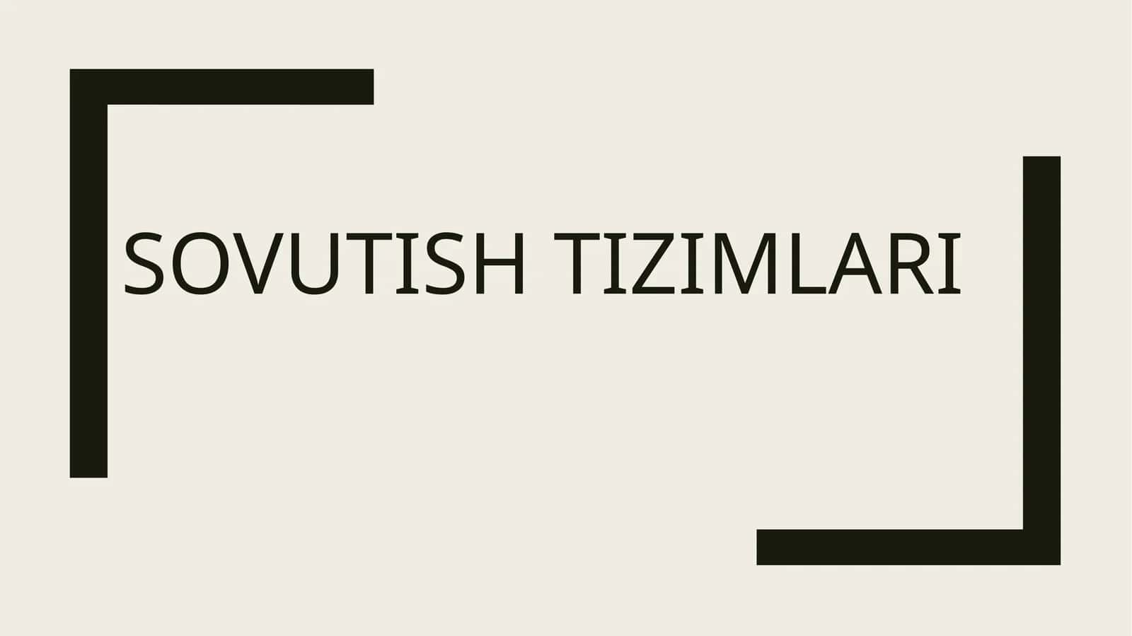 Sovutish tizimlari