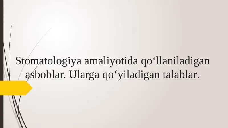 Stomatologiyaamaliyoti