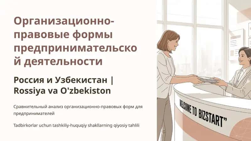 Организационно-правовые формы предпринимательской деятельности
