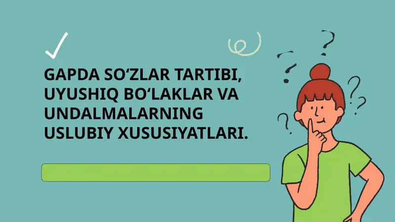 Gapdagi So'zlar Tartibi