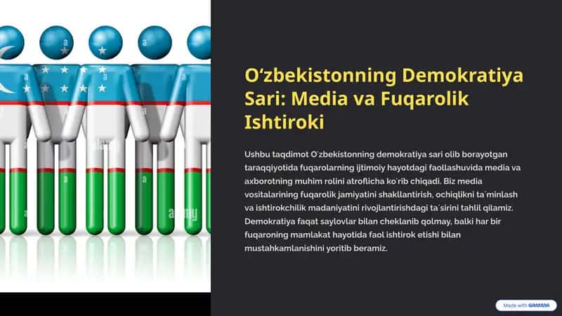 Oʻzbekistonning Demokratiya Sari: Media va Fuqarolik Ishtiroki