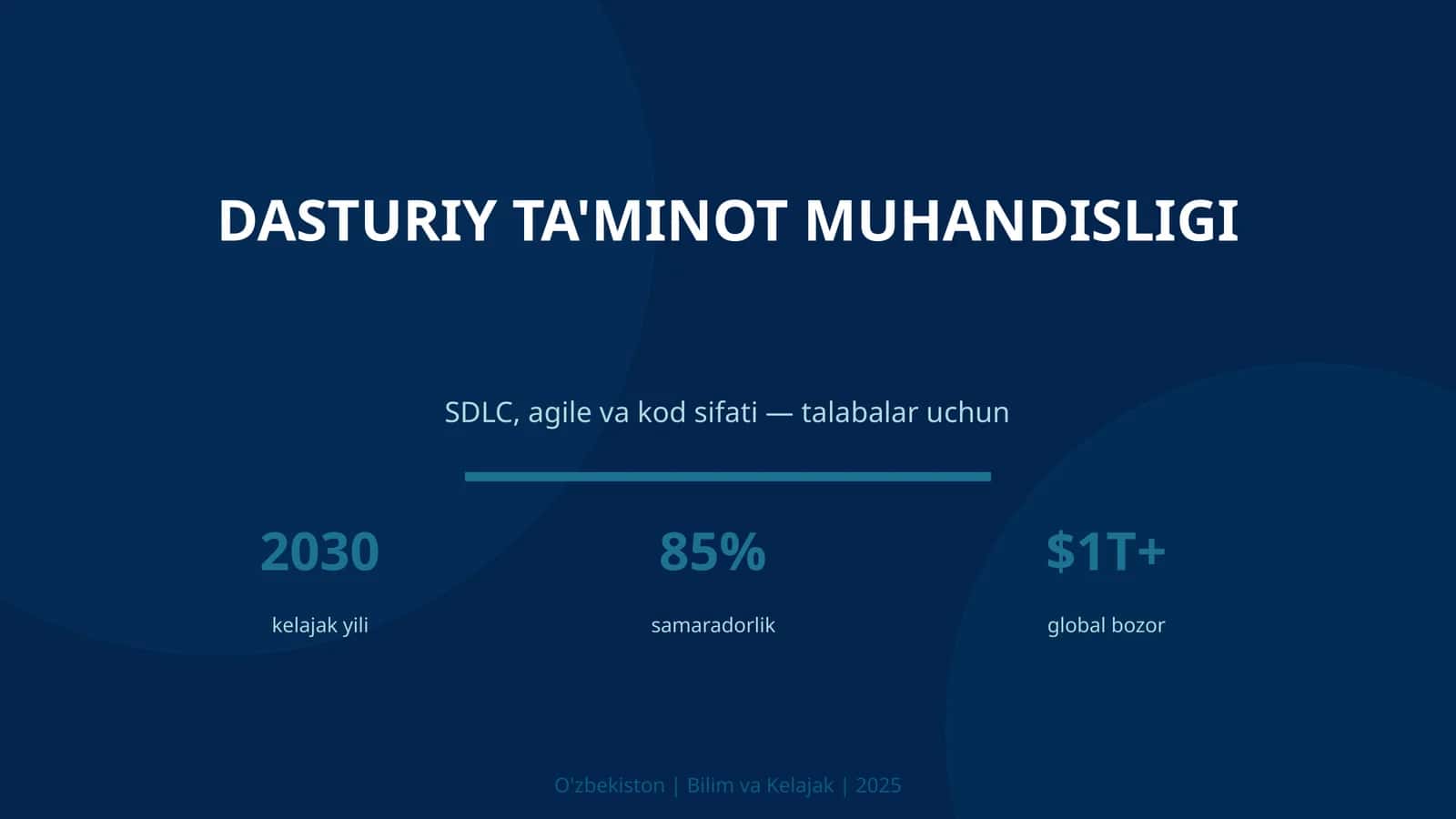 DASTURIY TA'MINOT MUHANDISLIGI