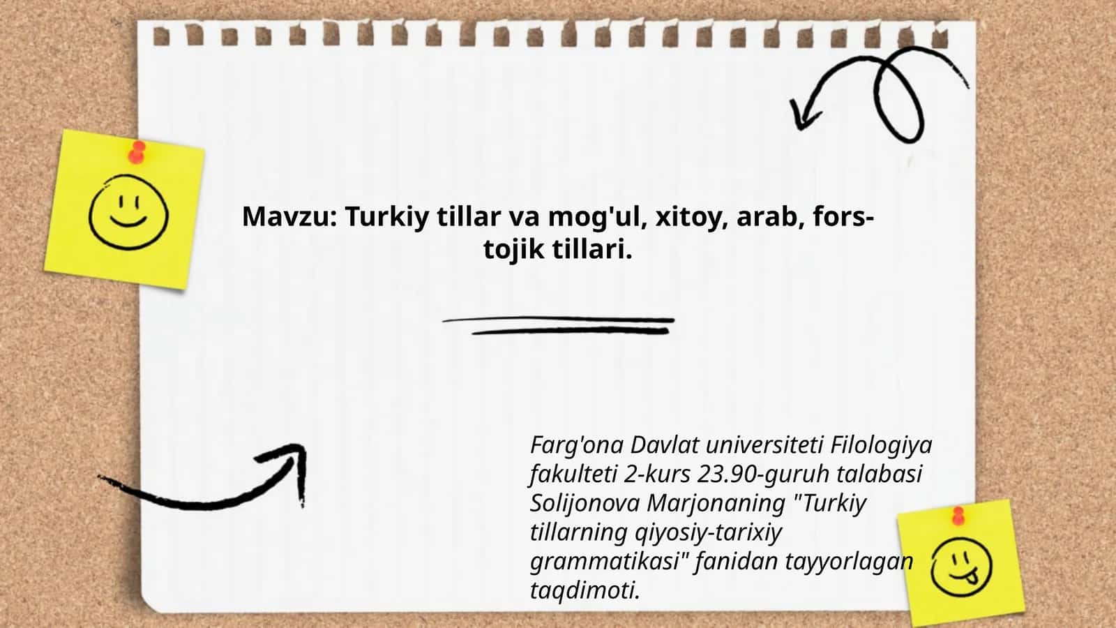 Turkiy Tillar va Mog'ul, Xitoy, Arab, Fors-Tojik Tillari