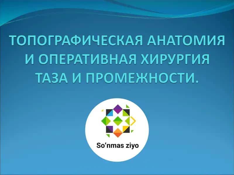 Топографическая Анатомия и оперативная хирургия таза