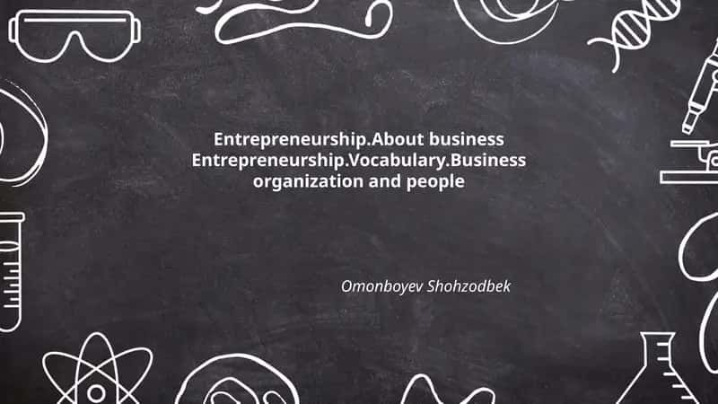Entrepreneurship Vocabulary