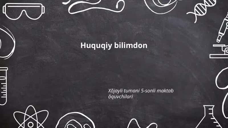 Konstitutsion huquq va fuqarolarning asosiy huquqlari