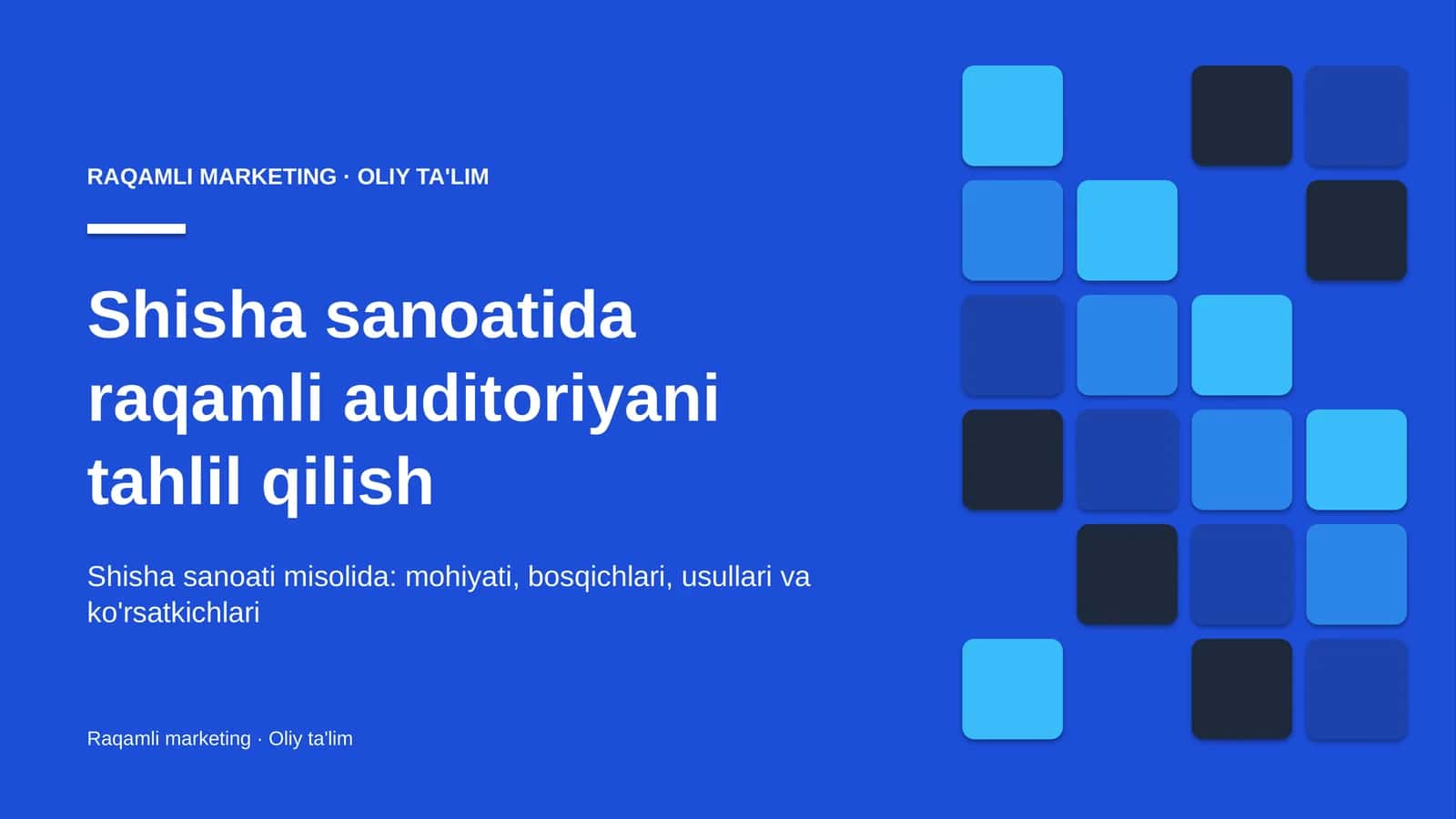 shisha sanoatida raqamli auditoriyani tahlil qilish 2080