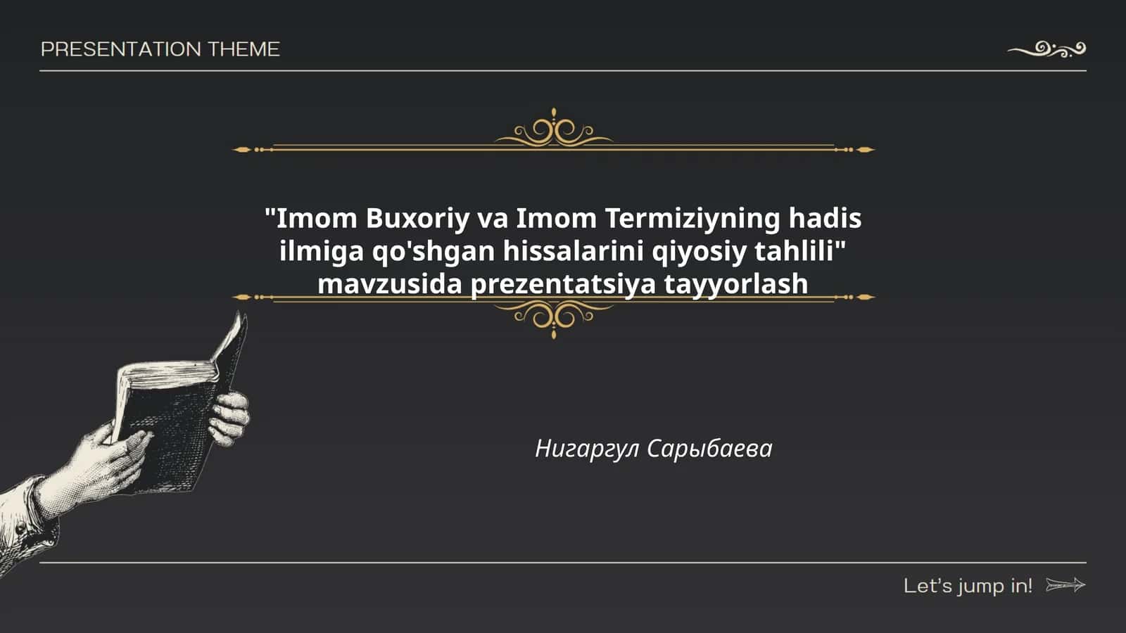 Imom Buxoriy va Imom Termiziyning hadis ilmiga qo'shgan hissalarini qiyosiy tahlili