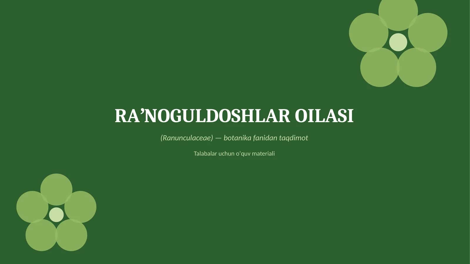 botanika fanidan taqdimot