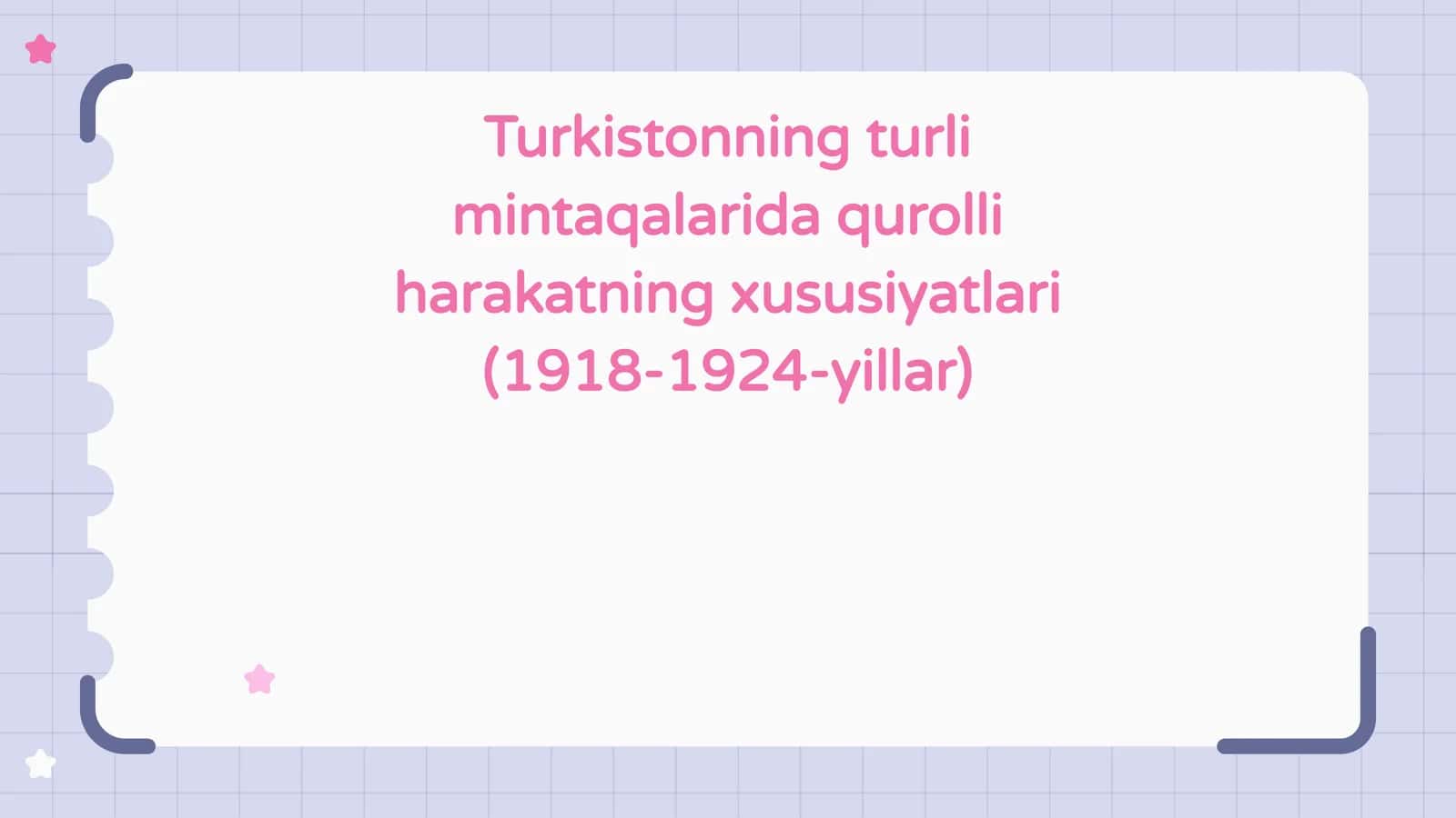 Turkistonning turli mintaqalarida qurolli harakatning xususiyatlari (1918-1924-yillar)