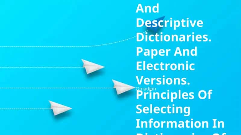 Active And Passive Dictionaries