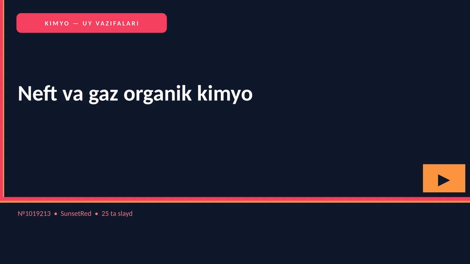 Neft va gaz organik kimyo