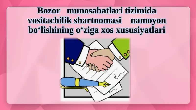 Vositachilik shartnomasi