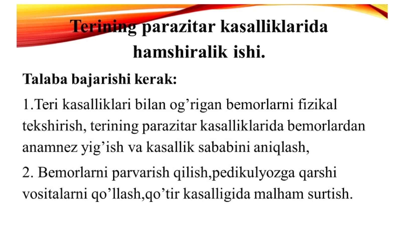 Terining parazitarkasalliklari