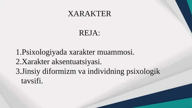 XARAKTER