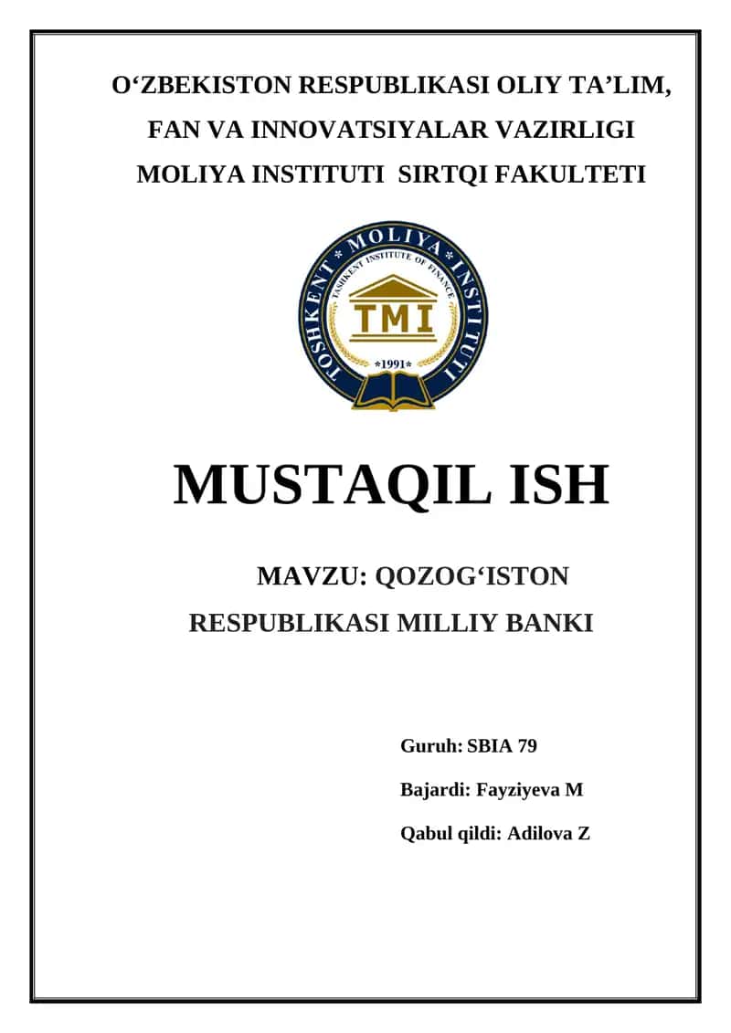 Qozogʻiston Respublikasi Milliy banki
