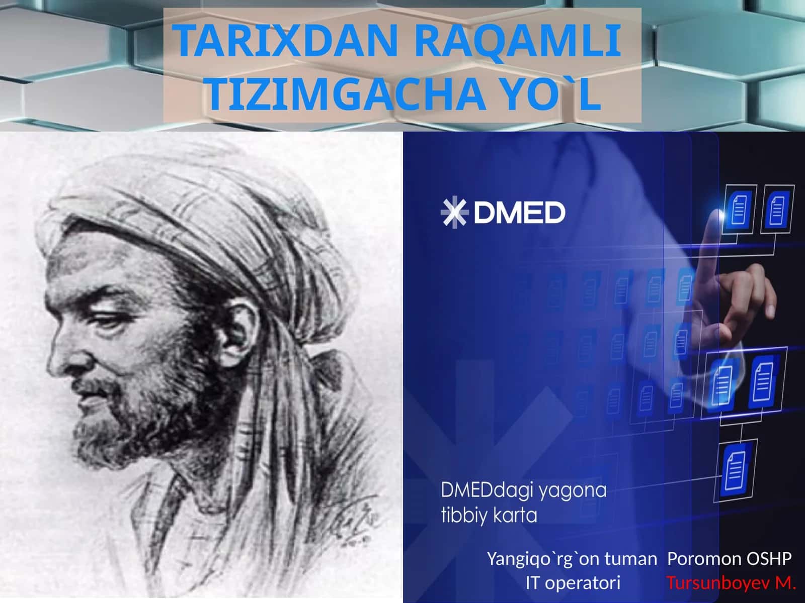 TARIXDAN RAQAMLI TIZIMGACHA YO`L