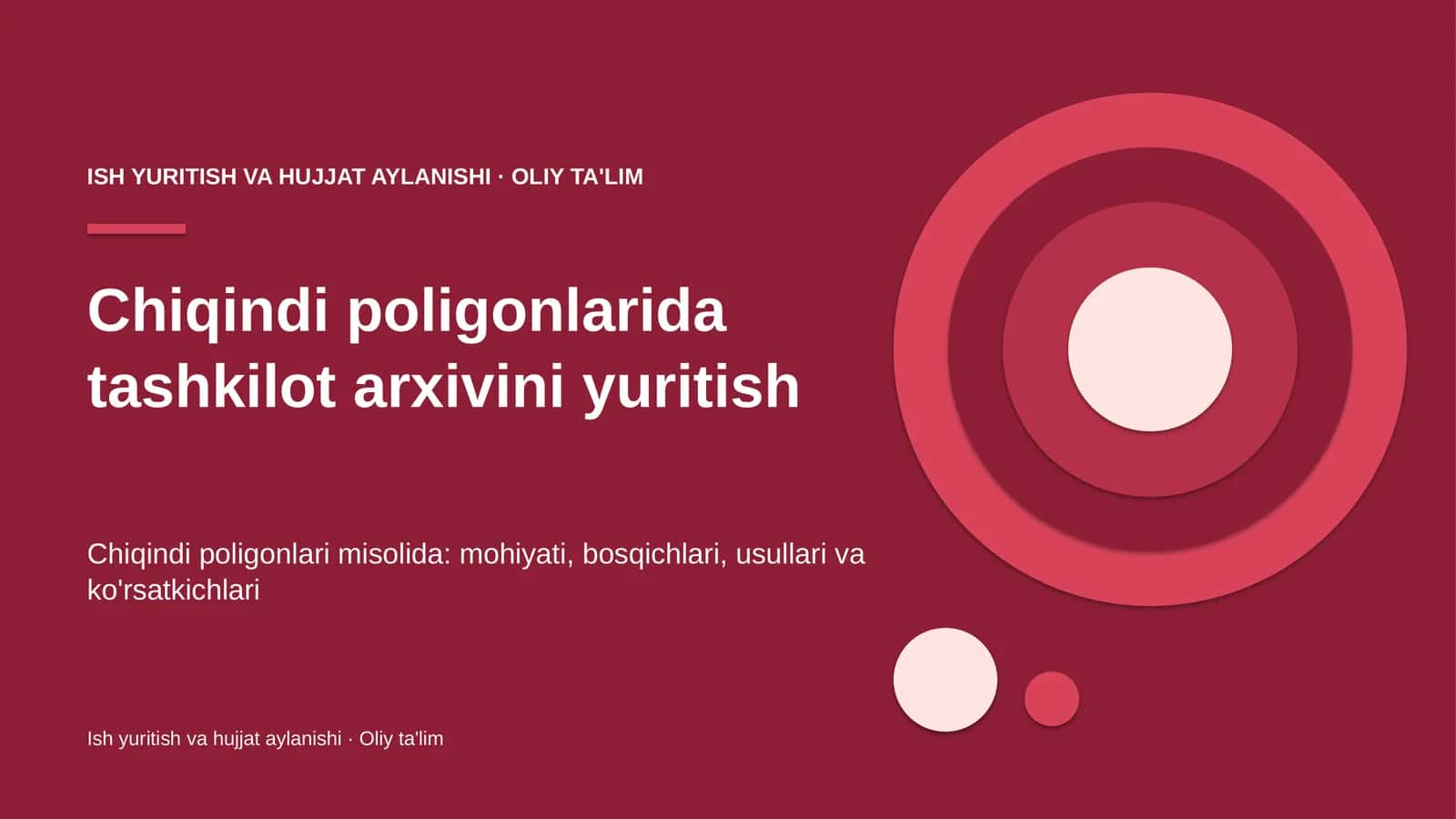 chiqindi poligonlarida tashkilot arxivini yuritish 7464