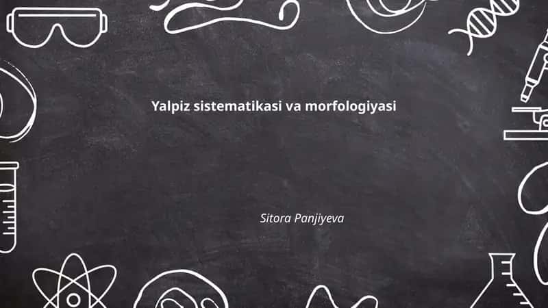 Yalpiz sistematikasi va morfologiyasi