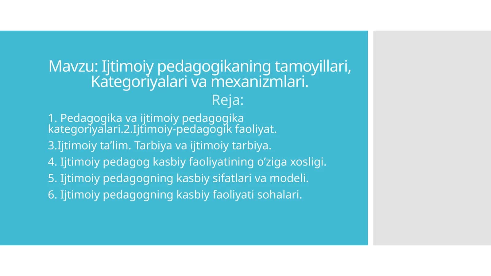 Ijtimoiy pedagogikaning tamoyillari, Kategoriyalari va mexanizmlari