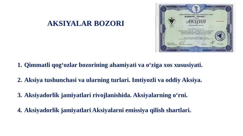 Qimmatliq og'ozlar bozori