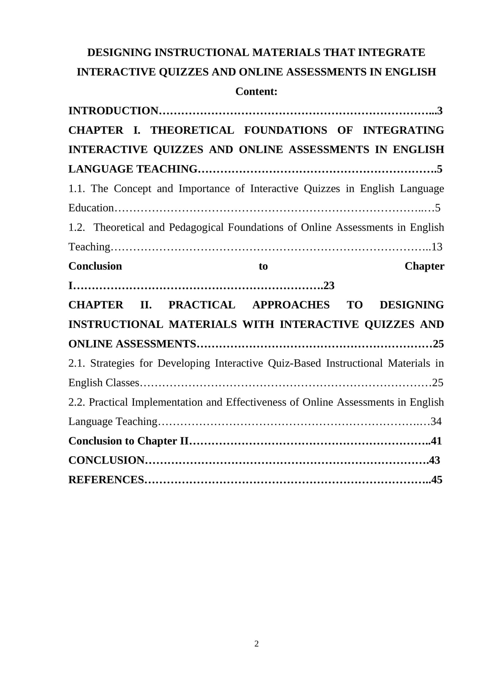 DESIGNING INSTRUCTIONAL MATERIALS WITH INTERACTIVE QUIZZES AND ONLINE ASSESSMENTS IN ENGLISH