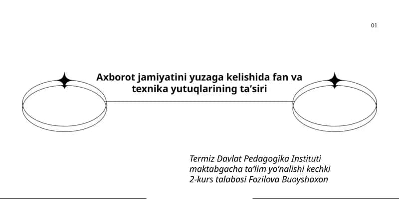 Axborot jamiyatini yuzaga kelishida fan va texnika yutuqlarining taʼsiri