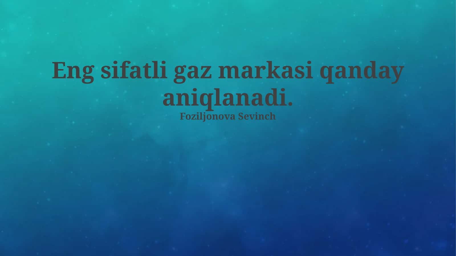 Sifat standartlari va formulalash