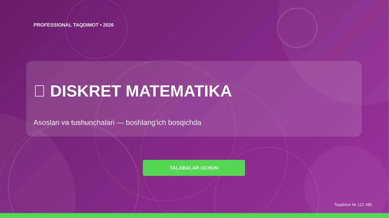DISKRET MATEMATIKA