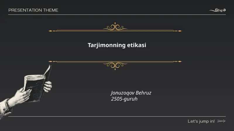 Tarjimonning etikasi