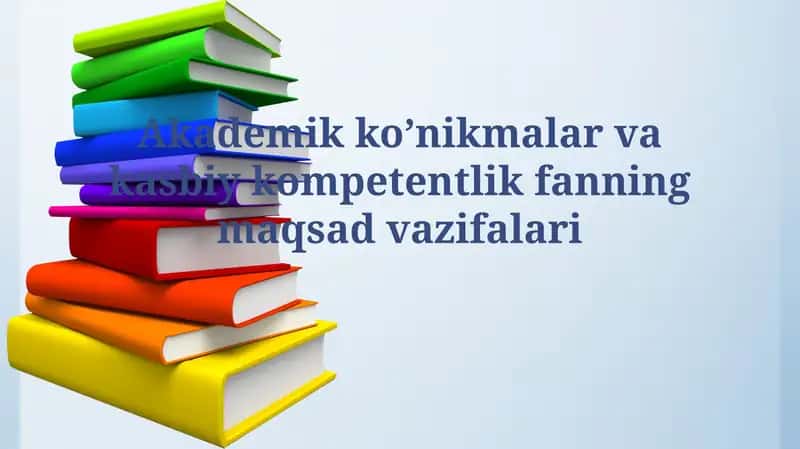 Kasbiy kompetentsiyani shakllantirish va baholash