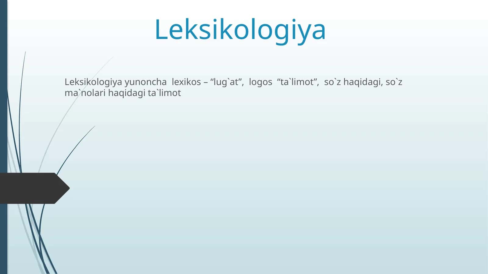 Leksikologiya