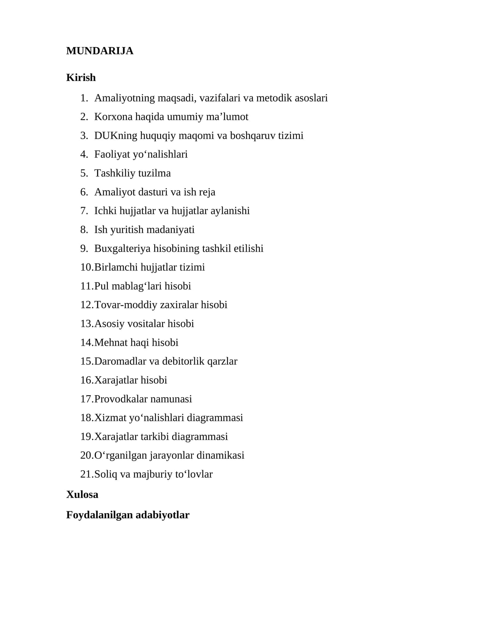 Obodonlashtirish Toza hudud DUK Toza hudud DUK amaliyot hisobot