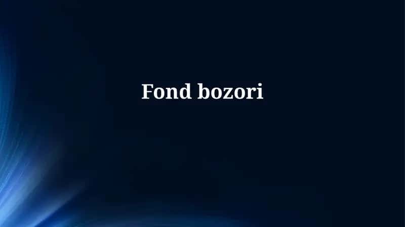 Fond bozori