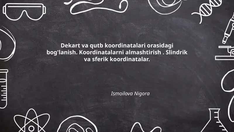 Dekart va qutb koordinatalari
