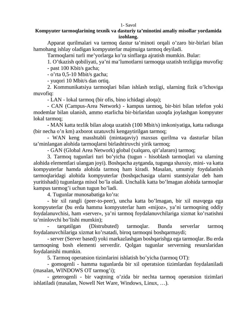 Kompyuter tarmoqlari