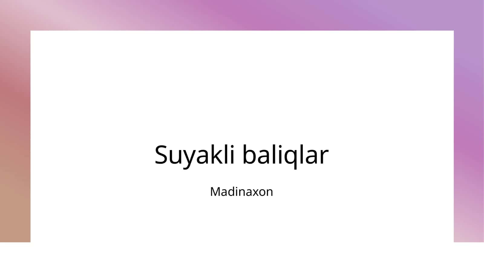 Suyakli baliqlar
