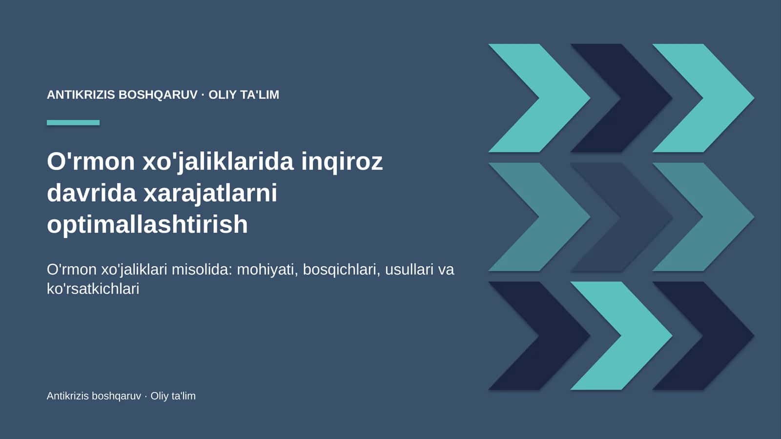 o'rmon xo'jaliklarida inqiroz davrida xarajatlarni optimallashtirish 4323