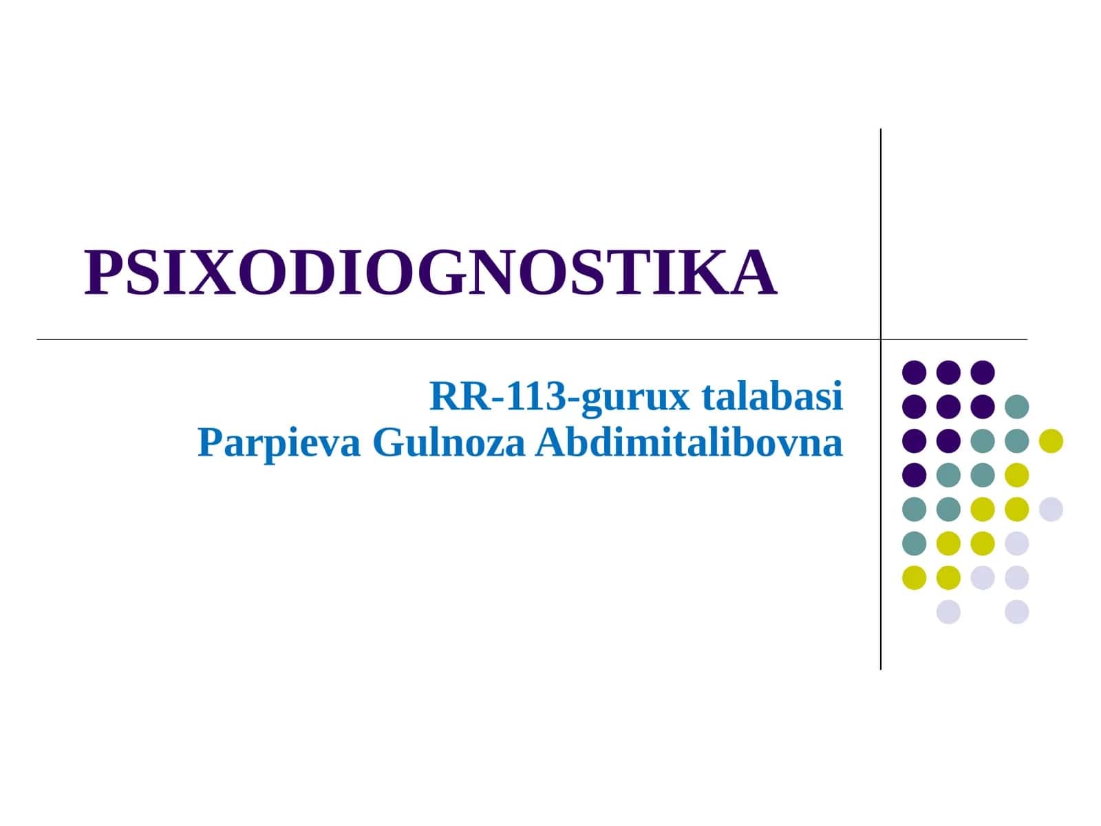 Psixodiagnostika